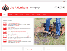 Tablet Screenshot of likeahurricane.nl